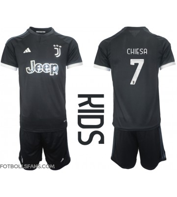 Juventus Federico Chiesa #7 Replika Tredje Tröja Barn 2023-24 Kortärmad (+ Korta byxor)